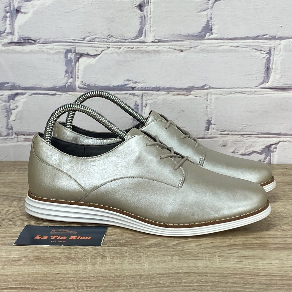 Cole Haan Metallic Silver Flats